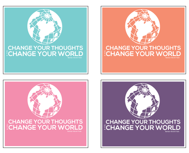 Change your thoughts Printable Quote from www.thirtyhandmadedays.com