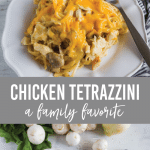 Chicken Tetrazzini - a family favorite main dish/dinner recipe from www.thirtyhandmadedays.com