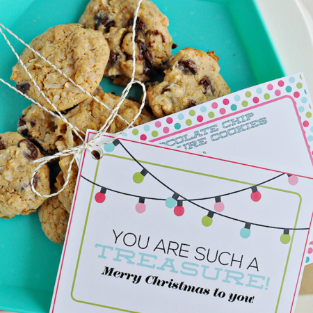 Simple and fun Christmas gift with free printables from www.thirtyhandmadedays.com