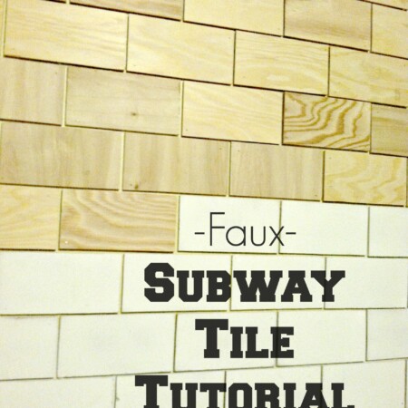 Faux Subway Tile Tutorial from Salty Bison via www.thirtyhandmadedays.com