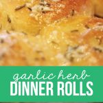 Garlic Herb Dinner Roll Recipe via www.thirtyhandmadedays.com