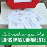 Interchangeable Christmas Ornaments - print out these quotes to use for these cute ornaments from www.thirtyhandmadedays.com