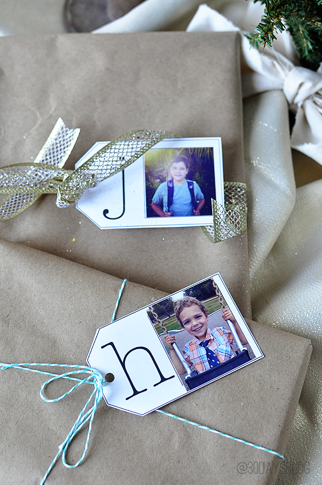 Adorable printable gift tags- perfect for the holidays from www.thirtyhandmadedays.com