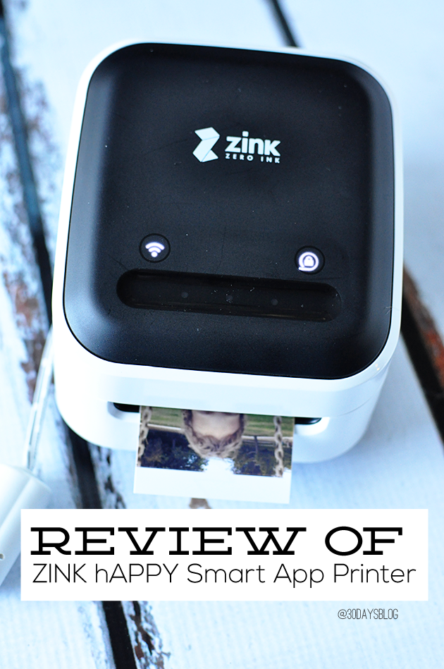 ZINK hAppy Smart App Printer review from www.thirtyhandmadedays.com