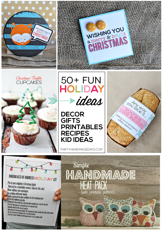 30daysblog Christmas Projects- recipes, gift ideas, printables, more www.thirtyhandmadedays.com