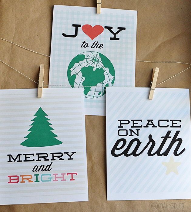 Printable Christmas Quotes and Tags from www.thirtyhandmadedays.com