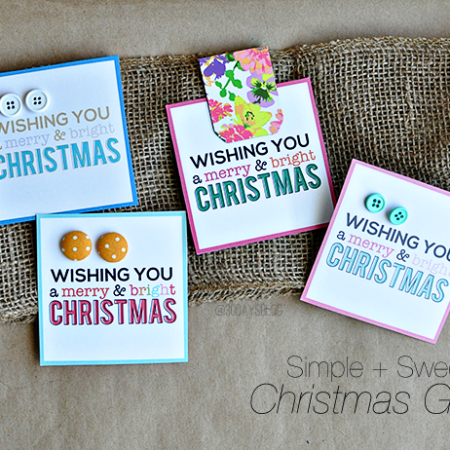 Simple and sweet Christmas Gifts with printable card www.thirtyhandmadedays.com