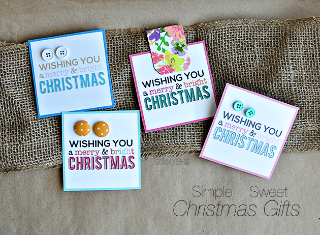 Simple and sweet Christmas Gifts with printable card www.thirtyhandmadedays.com