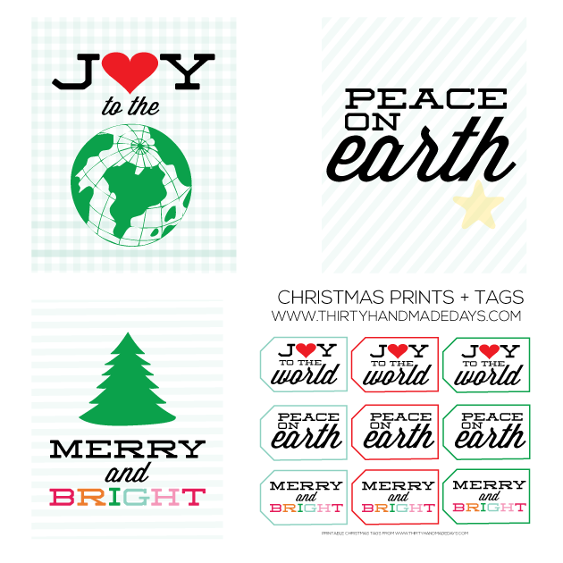 Fun & Festive Christmas Prints from www.thirtyhandmadedays.com