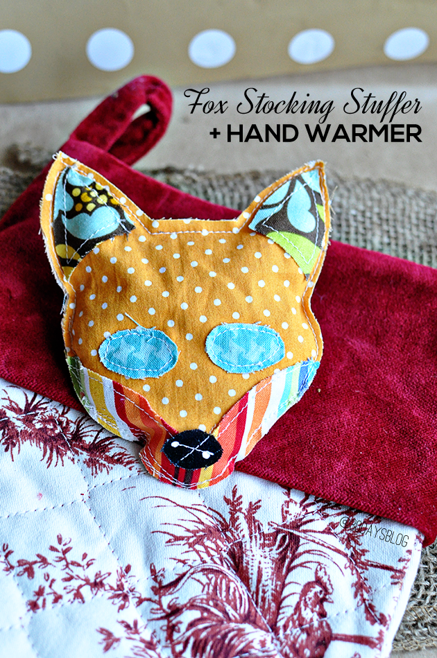 DIY Fox Stocking Stuffers + Hand Warmer www.thirtyhandmadedays.com