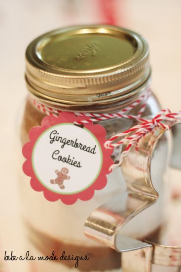 gingerbread mix label_front