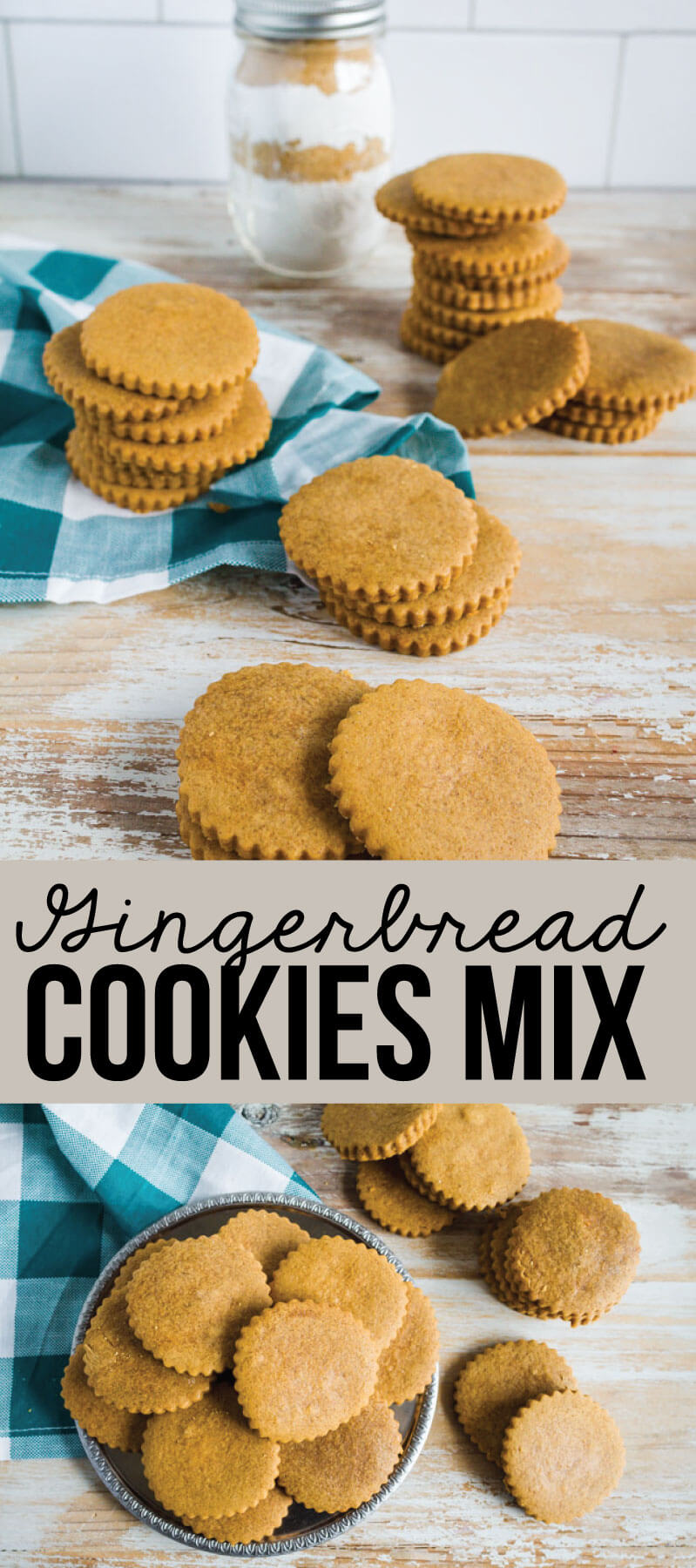 Make Gingerbread Cookies Mix to give to family and friends for the holidays! via www.thirtyhandmadedays.com