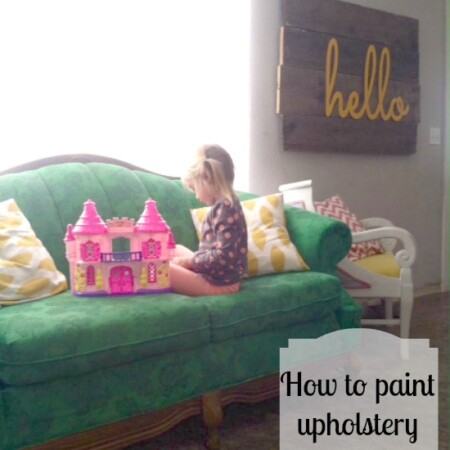 How to paint upholstery by Salty Bison via www.thirtyhandmadedays.com