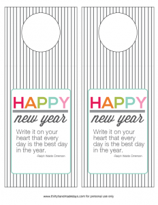 Printable New Year's Eve Bottle Tags