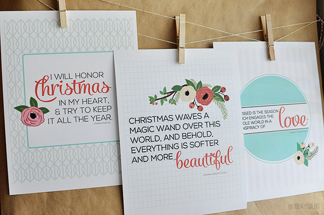 Printable Christmas Quotes from www.thirtyhandmadedays.com via Your Homebased Mom