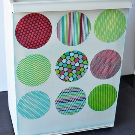 Simple DIY Mail Sorter for Organization using an Ikea box and Mod Podge - www.thirtynandmadedays.com