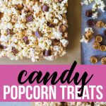 With a handful of ingredients and under ten minutes you get these amazing Candy Popcorn Treats with Rolos. via www.thirtyhandmadedays.com