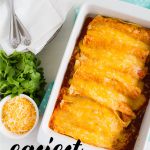 Easiest Homemade Beef Enchiladas Ever! This main dish recipe takes minutes to make. from www.thirtyhandmadedays.com