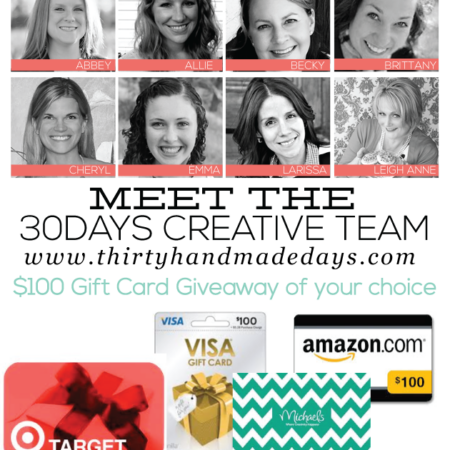 Meet the 30daysblog Creative Team - 8 amazing women with fantastic ideas! from www.thirtyhandmadedays.com