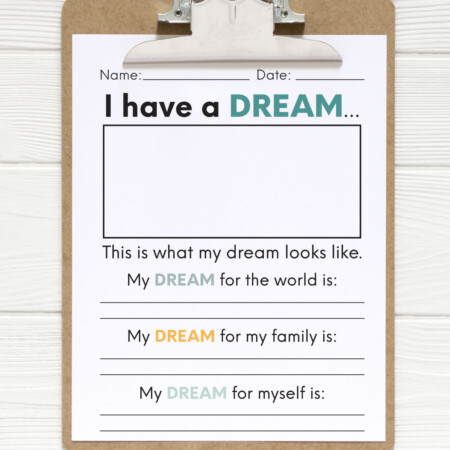 I have a dream - Martin Luther King Jr printable