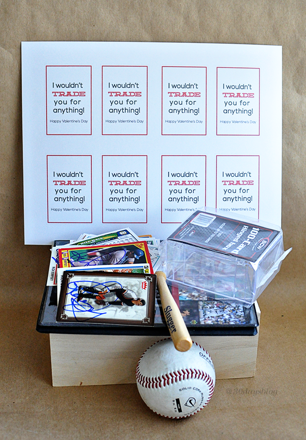 Trading Card Valentine supplies www.thirtyhandmadedays.com