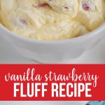 Vanilla Strawberry Fluff Recipe - a yummy dessert recipe www.thirtyhandmadedays.com