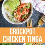 Crockpot Chicken Tinga - an easy to make slow cooker main dish! from thirtyhandmadedays.com