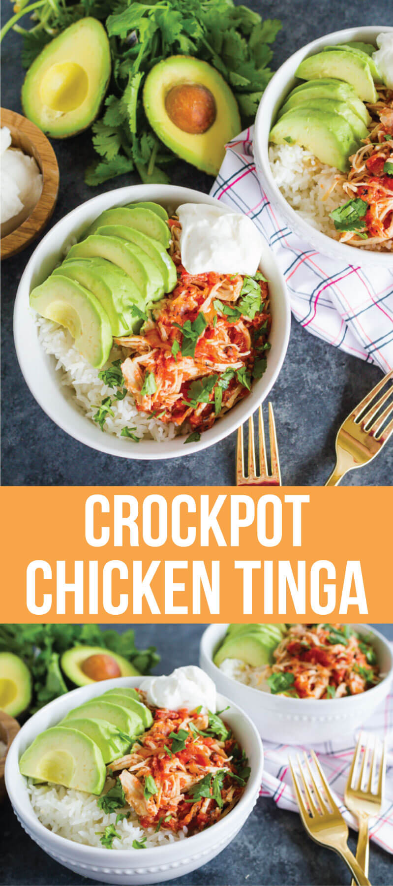 Crockpot Chicken Tinga - an easy to make slow cooker main dish! from thirtyhandmadedays.com