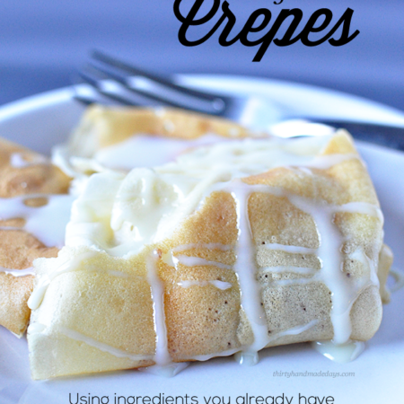 Russian Blini- aka Crepes that are so easy to make using ingredients you have on hand already www.thirtyhandmadedays.com
