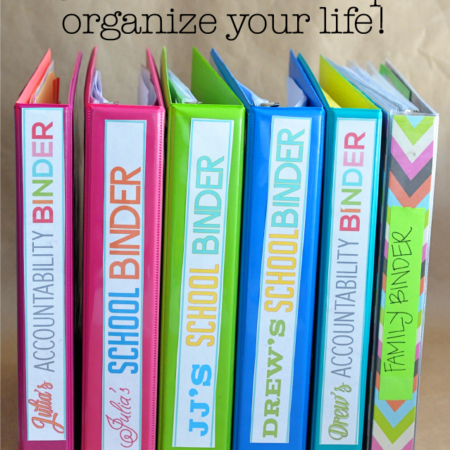 Cant Keep Up? Use binders to help organize your life! www.thirtyhandmadedays.com