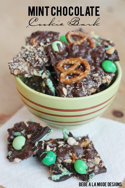 mint chocolate cookie bark