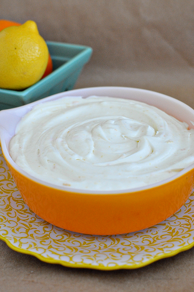 Light & fluffy seriously delicious Citrus Fruit Dip - you must try this one! | Thirty Handmade Days 