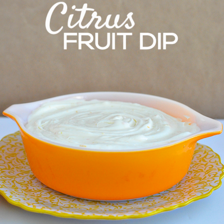 Light & fluffy amazingly delicious Citrus Fruit Dip - This is sooo good. Must try! | Thirty Handmade Days