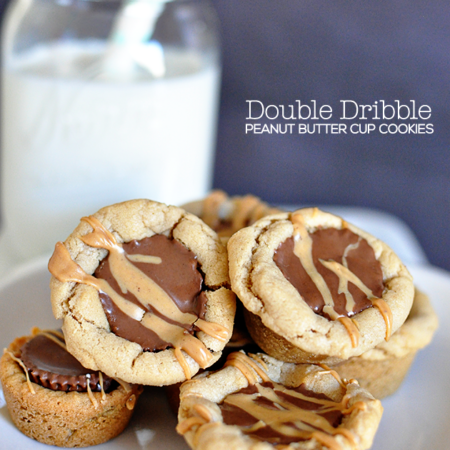 Amazing Double Dribble Peanut Butter Cup Cookies- simple to make but taste unbelieveable www.thirtyhandmadedays.com