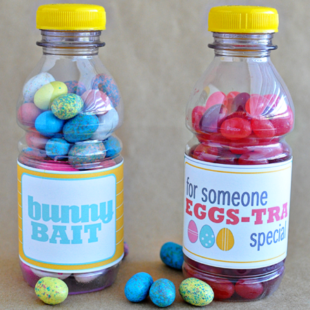 Bright and fun Easter treat bottle printables | Thirty Handmade Days