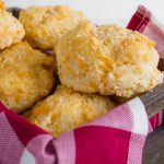 Homemade Biscuits - these melt in your mouth cheddar biscuits are not only easy to make but soooo good!