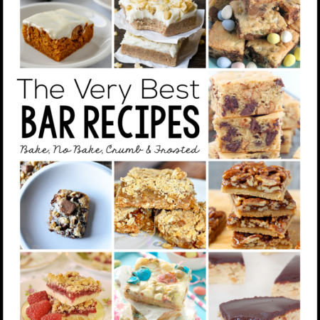 The Very Best Bar Recipes- a round up of frosted, crumb, bake and no bake recipes. There's something for everyone! | Thirty Handmade Days