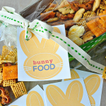 Fun Easter gift idea- "Bunny Food" with cute printable tags. www.thirtyhandmadedays.com