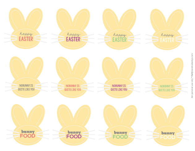 Cute Easter Printable Tags | Thirty Handmade Days 