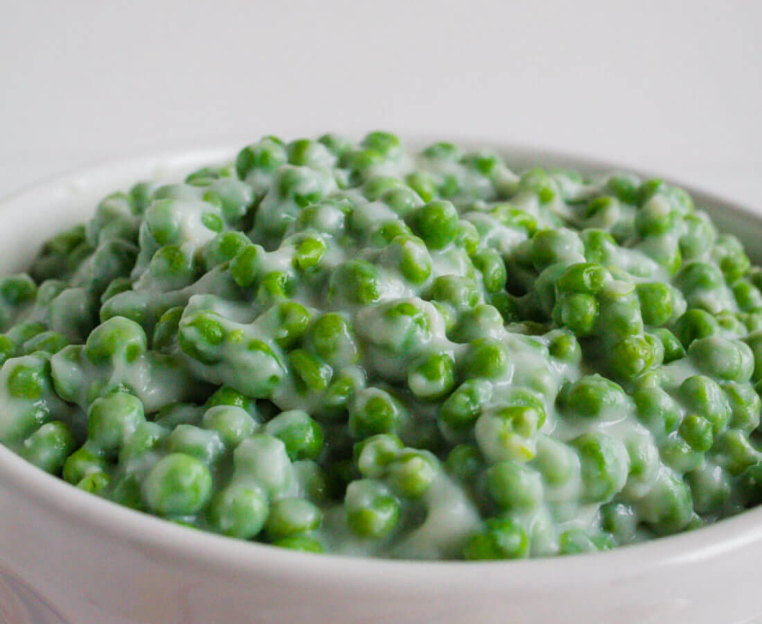 A delicious side dish, these Creamed Peas are yummy and easy to make.