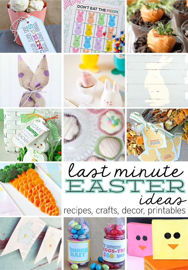 Fun last minute Easter ideas- featuring crafts, recipes, printables, and more! | Thirty Handmade Days