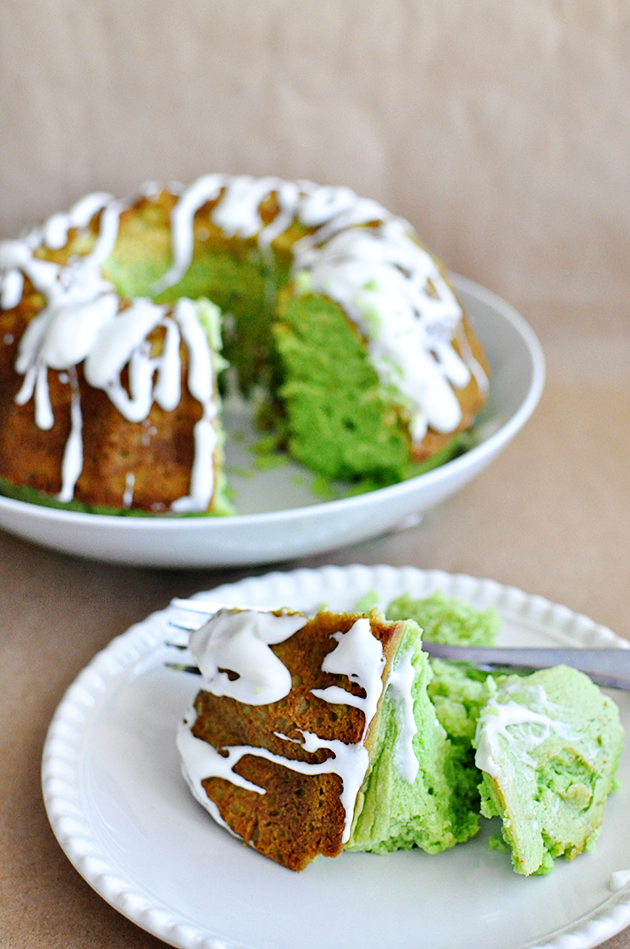 Light & delicious Pistachio Bundt Cake with Cream Cheese Glaze Thirty Handmade Days 