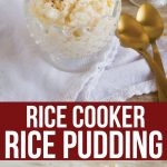 4 Ingredient Rice Cooker Rice Pudding - it's so easy to make and tastes so good! from www.thirtyhandmadedays.com