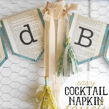 Napkin tassels featured on Thirty Handmade Days