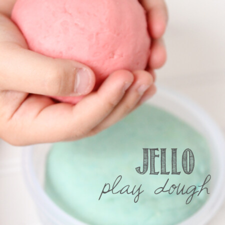 Jello playdough from Create Craft Love featured at the Party Bunch