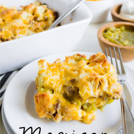 Mexican Breakfast Casserole - a simple breakfast to make that your family will love! www.thirtyhandmadedays.com