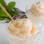 Peach Frozen Yogurt Recipe - whip up this dessert and cool off.