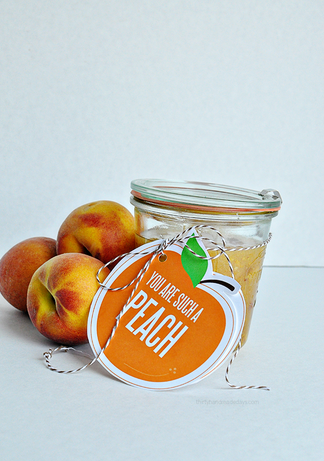 You are such a peach printable gift tags, perfect for body scrub  www.thirtyhandmadedays.com