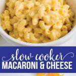 Slow Cooker Macaroni and Cheese Recipe - make this amazing mac and cheese recipe in the crockpot! via thirtyhandmadedays.com