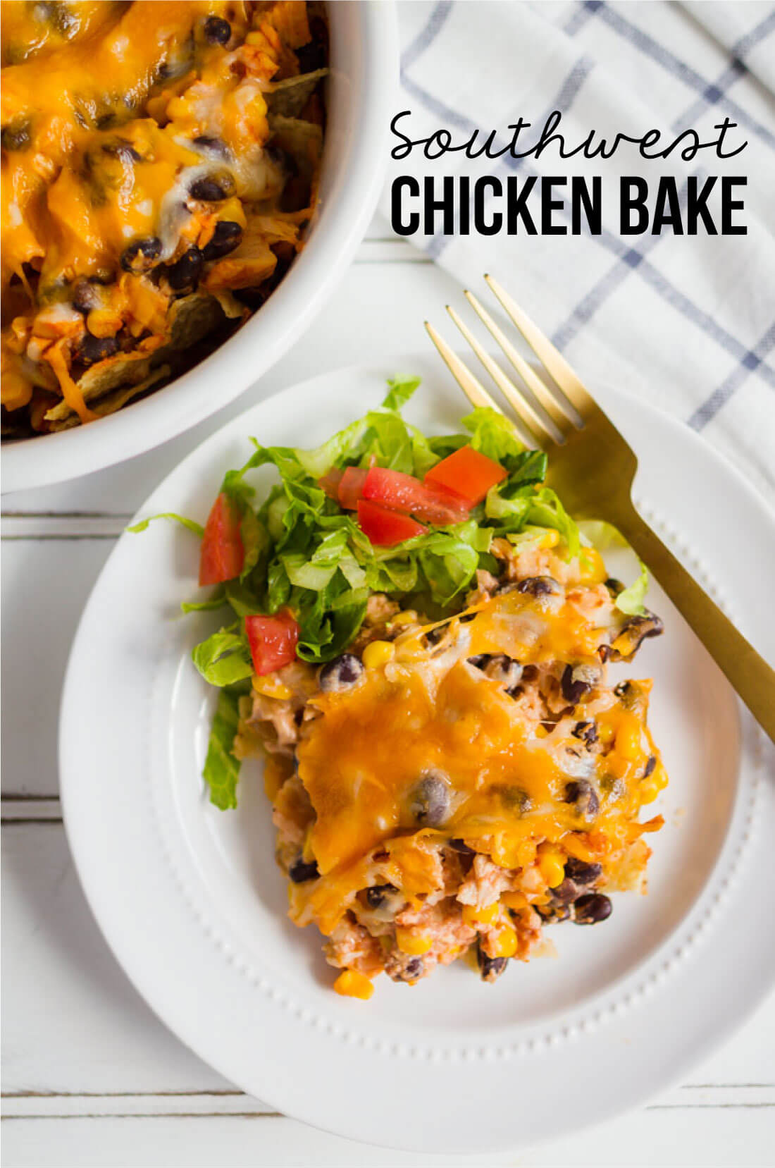 Super Simple Southwest Chicken Bake- make this yummy main dish and enjoy! www.thirtyhandmadedays.com